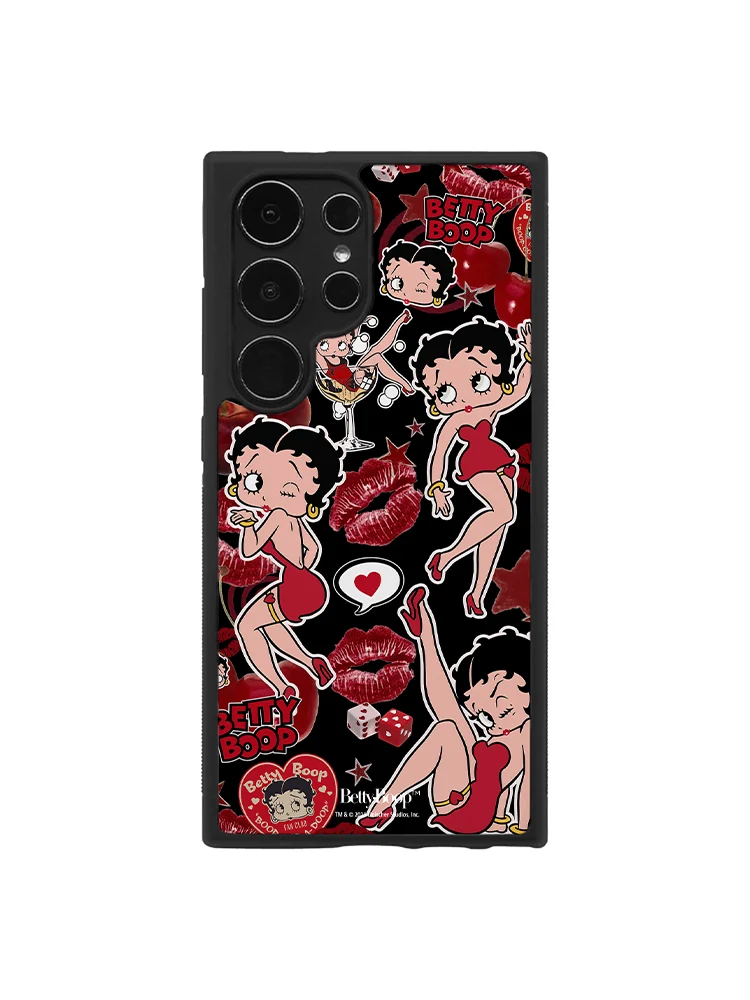 베티붑 키치 립스 에폭시 범퍼 폰케이스_블랙