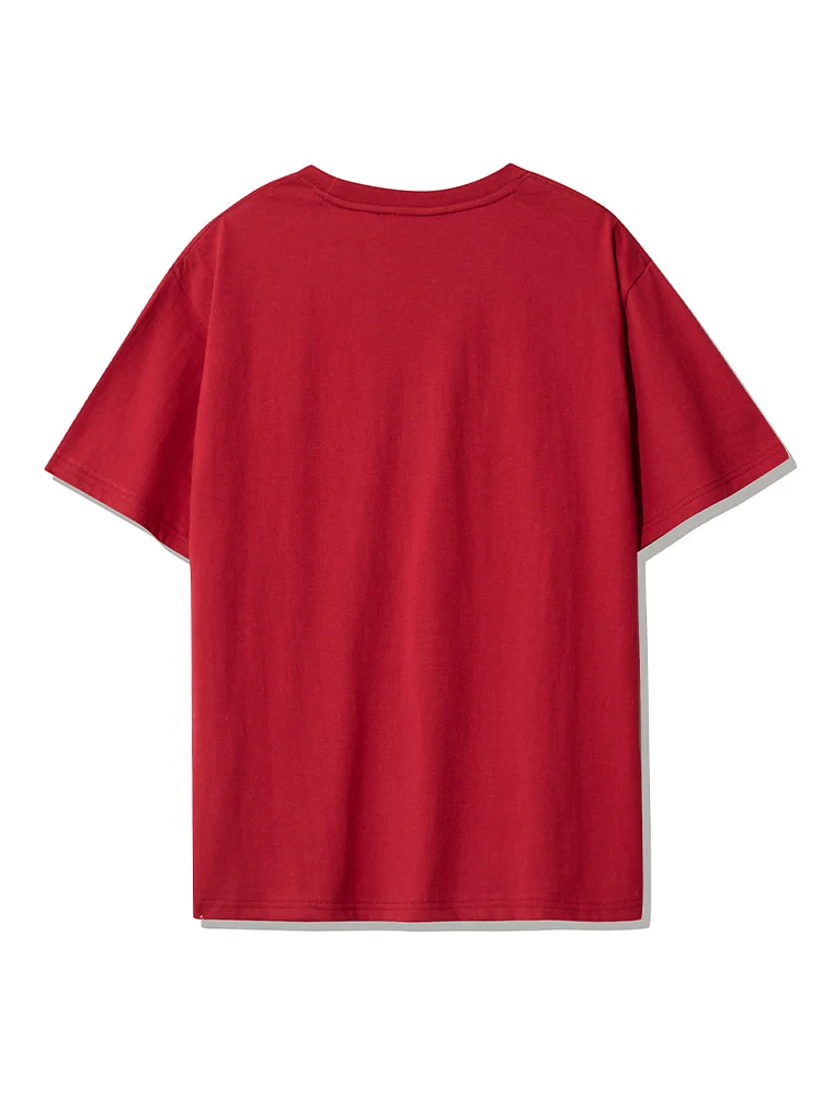 베티붑 하트 버스트 오버핏 반팔 티셔츠_레드