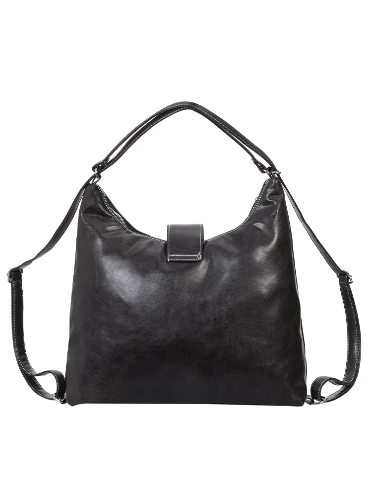 베티붑 포켓 스티치 레더 숄더백_블랙