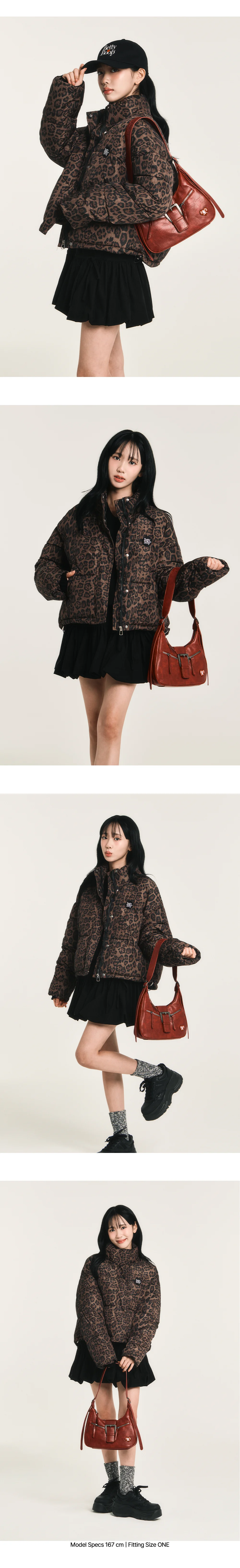 베티붑 버클 포켓 크로스 숄더백_버건디
