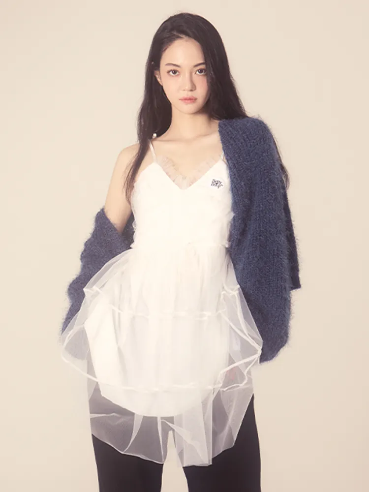 베티붑 레이스 레이어드 프릴 미니 원피스_화이트