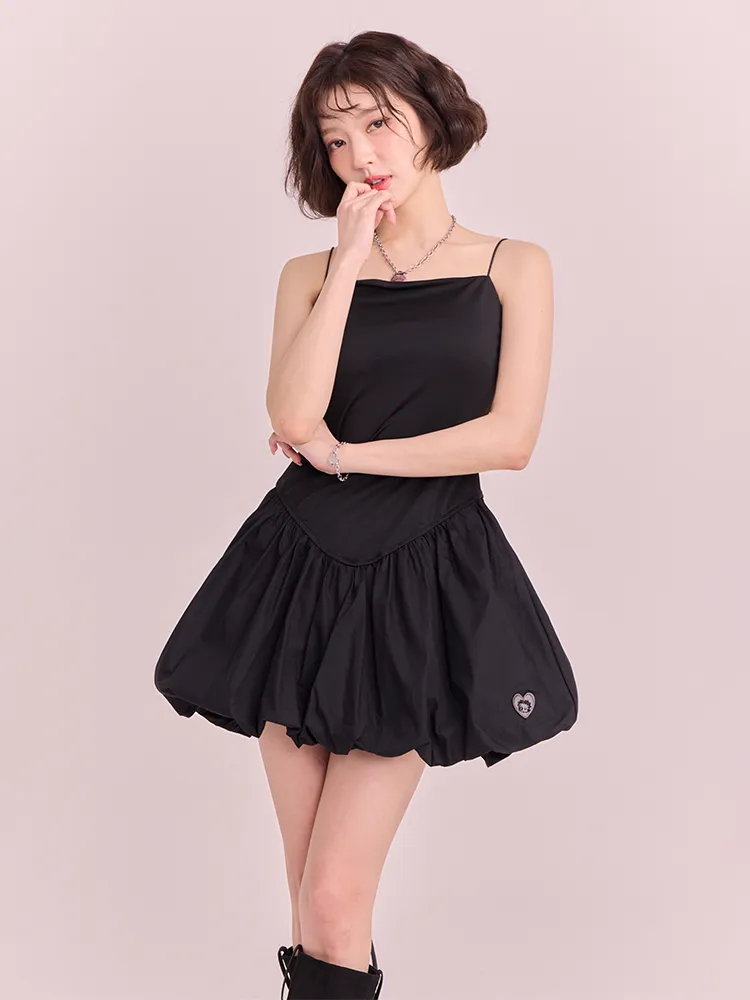 베티붑 벌룬 미니 원피스_블랙